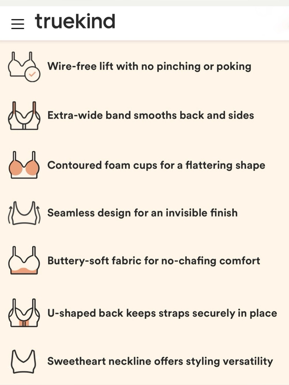 Truekind® Supportive Comfort Wireless Shaping Bra Style #10210 - Picture 3 of 11
